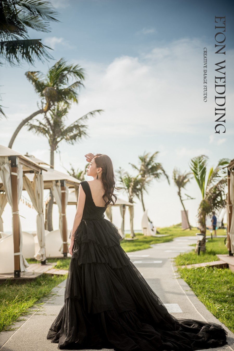 高雄旗津海灘夕陽婚紗